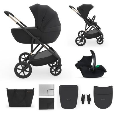 KINDERKRAFT - Poussette multifonction - PRIME 3 - 3 en 1 - 4 roues - noir Noir - Publicité KINDERKRAFT - Poussette multifonction - PRIME 3 - 3 en 1 - 4 roues - noir Noir - Publicité