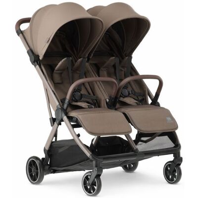 Deryan Luxe Rolo X2 V2 Poussette Double - Poussette Double Compacte - Hazel Marron - Publicité Deryan Luxe Rolo X2 V2 Poussette Double - Poussette Double Compacte - Hazel Marron - Publicité