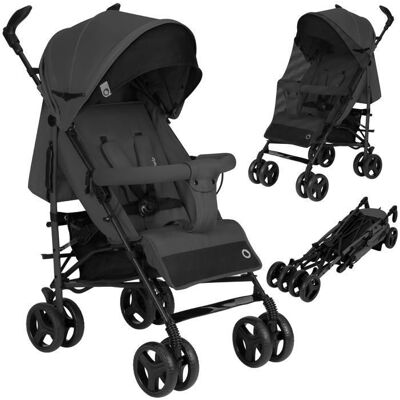 Poussette bébé canne compacte LIONELO Irma - De 6 à 36 mois - Moustiquaire incluse - Gris/Noir Gris - Publicité Poussette bébé canne compacte LIONELO Irma - De 6 à 36 mois - Moustiquaire incluse - Gris/Noir Gris - Publicité