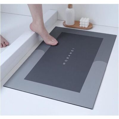 Diatomit Tapis de bain absorbant antidérapantYSTP Tapis de sol absorbant à séchage rapide pour salle de bain Gris 60 x 90 cm Blanc - Publicité Diatomit Tapis de bain absorbant antidérapantYSTP Tapis de sol absorbant à séchage rapide pour salle de bain Gris 60 x 90 cm Blanc - Publicité