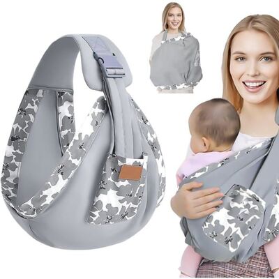NOBRAND Porte Bebe Porte-bébé RespirantRéglable Porte MultifonctionPorte Bebe Hanche Doux Et RespirantDu Nouveau-né Au Tout-petit Gris - Publicité NOBRAND Porte Bebe Porte-bébé RespirantRéglable Porte MultifonctionPorte Bebe Hanche Doux Et RespirantDu Nouveau-né Au Tout-petit Gris - Publicité