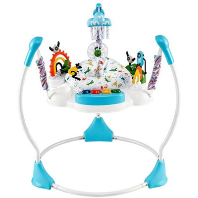 Trotteur Bébé Musical Jumperoo COSTWAY-6 Jouets Interactifs-Lumières et Musique-3 Hauteurs Réglable-Siège à 360°-6+ Mois-Bleu Bleu - Publicité Trotteur Bébé Musical Jumperoo COSTWAY-6 Jouets Interactifs-Lumières et Musique-3 Hauteurs Réglable-Siège à 360°-6+ Mois-Bleu Bleu - Publicité