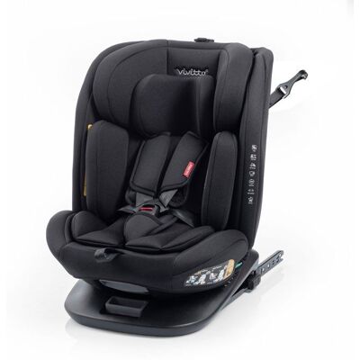 Siège auto - BABYAUTO - Garaia Vivitta - Groupe 0/1/2/3 - 40/150 cm - Isofix + Top Tether - Pivotant - Inclinable - Noir Noir - Publicité Siège auto - BABYAUTO - Garaia Vivitta - Groupe 0/1/2/3 - 40/150 cm - Isofix + Top Tether - Pivotant - Inclinable - Noir Noir - Publicité