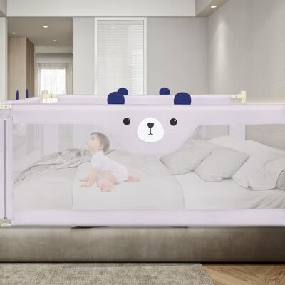 Barrière de lit bébé portable - HOMEWELL - YIYI - Réglable - Gris Gris - Publicité Barrière de lit bébé portable - HOMEWELL - YIYI - Réglable - Gris Gris - Publicité