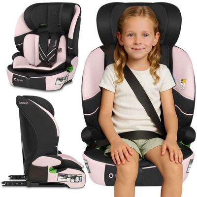 Siège auto évolutif LIONELO Levi Fix i-Size - ISOFIX - 76-150 cm - Assise large - Groupe 1/2/3 - Rose Rose - Publicité Siège auto évolutif LIONELO Levi Fix i-Size - ISOFIX - 76-150 cm - Assise large - Groupe 1/2/3 - Rose Rose - Publicité