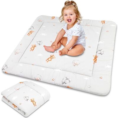 Tapis déveil Totsy Baby 100 cm - Tapis en coton épais pour bébé et enfants Gris - Publicité Tapis déveil Totsy Baby 100 cm - Tapis en coton épais pour bébé et enfants Gris - Publicité