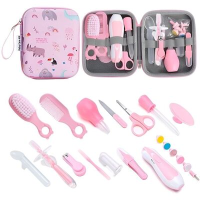 OTBACT Trousse de Soin Bébé Rose – Dès la Naissance – 20 Essentiels de Soin – Thermomètre Peigne Brosse Kit Complet de Puériculture Rose - Publicité OTBACT Trousse de Soin Bébé Rose – Dès la Naissance – 20 Essentiels de Soin – Thermomètre Peigne Brosse Kit Complet de Puériculture Rose - Publicité