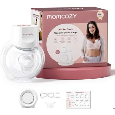 Momcozy Tire Lait S12 Pro QuickLibre Sans Fil et à PorterDoubleFit™ Hybrid Flangepompe Portable avec Écran Intelligent1 PcBlanc Blanc - Publicité Momcozy Tire Lait S12 Pro QuickLibre Sans Fil et à PorterDoubleFit™ Hybrid Flangepompe Portable avec Écran Intelligent1 PcBlanc Blanc - Publicité