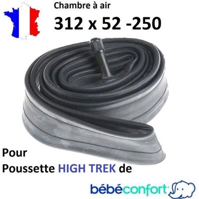 Chambre à air 312x52-250 pour poussette HIGH TREK de Bébé confort 312 x 52 - 250 Noir - Publicité Chambre à air 312x52-250 pour poussette HIGH TREK de Bébé confort 312 x 52 - 250 Noir - Publicité