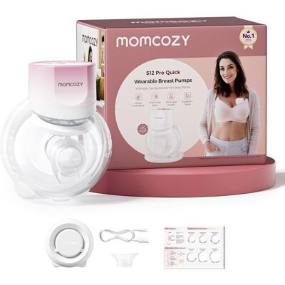 Momcozy Tire Lait S12 Pro QuickLibre Sans Fil et à PorterDoubleFit™ Hybrid FlangePompe Portable avec Écran Intelligent1 PcsRose Rose - Publicité Momcozy Tire Lait S12 Pro QuickLibre Sans Fil et à PorterDoubleFit™ Hybrid FlangePompe Portable avec Écran Intelligent1 PcsRose Rose - Publicité