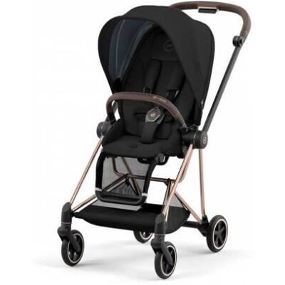 Cybex Poussette MIOS Rosegold habillage Deep black 2022 Rose - Publicité Cybex Poussette MIOS Rosegold habillage Deep black 2022 Rose - Publicité