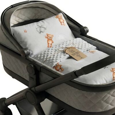 TOTSY BABY Set couverture naissance hiver 75x60 cm + coussin 35x30 cm - couverture bébé chaude pour landau et voyage Gris - Publicité TOTSY BABY Set couverture naissance hiver 75x60 cm + coussin 35x30 cm - couverture bébé chaude pour landau et voyage Gris - Publicité
