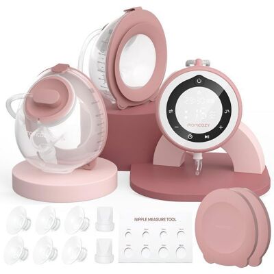 Momcozy V1 Pro Tire-Lait Électrique Forte Puissance d’Aspiration Double Pompe à Lait Portable Mains Libres Rouge Rose - Publicité Momcozy V1 Pro Tire-Lait Électrique Forte Puissance d’Aspiration Double Pompe à Lait Portable Mains Libres Rouge Rose - Publicité