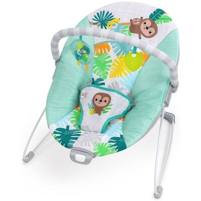 BRIGHT STARTS Transat bébé vibrant Wild Wonders- Arche avec jouets déveil amovible Harnais 3 points Bleu - Publicité BRIGHT STARTS Transat bébé vibrant Wild Wonders- Arche avec jouets déveil amovible Harnais 3 points Bleu - Publicité