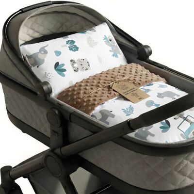 TOTSY BABY Couverture hiver bébé 75x60 cm avec oreiller 35x30 cm - plaid doux en tissu peluche pour poussette et berceau Blanc - Publicité TOTSY BABY Couverture hiver bébé 75x60 cm avec oreiller 35x30 cm - plaid doux en tissu peluche pour poussette et berceau Blanc - Publicité