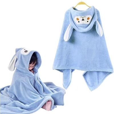 ATELIER2602 Serviette de bain poncho à capuche avec motif singe ultra douce pour enfants idéale pour la plage et la natation (garçons et - Publicité ATELIER2602 Serviette de bain poncho à capuche avec motif singe ultra douce pour enfants idéale pour la plage et la natation (garçons et - Publicité