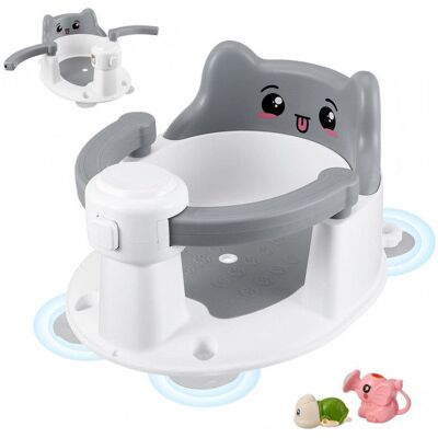 TTLIFE Siège de Bain pour Bébé Antidérapant Anneau Bain Bébé dès 6 Mois et Plus Transat Bain pour Bébé avec 4 Ventouses Puissantes Gris - Publicité TTLIFE Siège de Bain pour Bébé Antidérapant Anneau Bain Bébé dès 6 Mois et Plus Transat Bain pour Bébé avec 4 Ventouses Puissantes Gris - Publicité