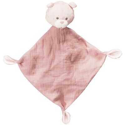 SAUTHON Doudou mouchoir en coton Rose - Publicité SAUTHON Doudou mouchoir en coton Rose - Publicité