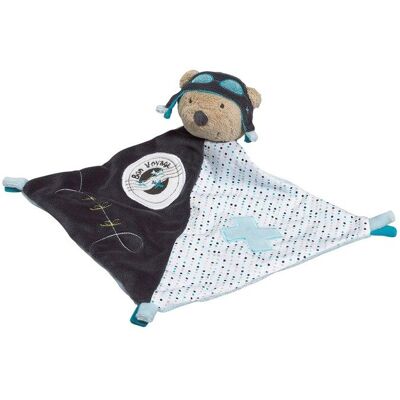 Doudou Mouchoir - SAUTHON - Lazare - Velours et Popeline - Bleu - Bébé Garçon 1 mois+ Bleu - Publicité Doudou Mouchoir - SAUTHON - Lazare - Velours et Popeline - Bleu - Bébé Garçon 1 mois+ Bleu - Publicité