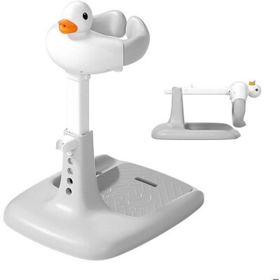 Relaxdays Station de douche bébé réglable H 45-67 cm 50×40 cm aide-douche enfant stable antidérapante ABS gris-blanc Gris - Publicité Relaxdays Station de douche bébé réglable H 45-67 cm 50×40 cm aide-douche enfant stable antidérapante ABS gris-blanc Gris - Publicité