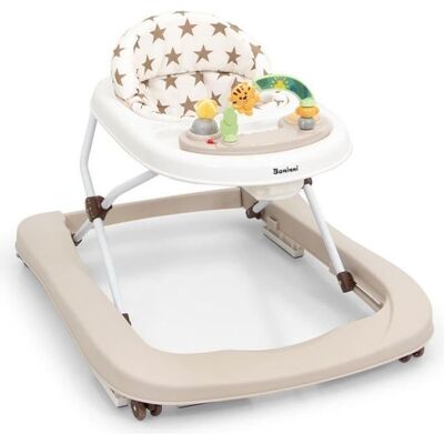 Baninni Trotteur Miro Beige Blanc - Publicité Baninni Trotteur Miro Beige Blanc - Publicité
