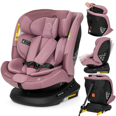 Siège auto évolutif 40-150 cm LIONELO Bastiaan PLUS i-Size - Base pivotante 360° - ISOFIX - Groupe 0+/1/2/3 - Rose Rose - Publicité Siège auto évolutif 40-150 cm LIONELO Bastiaan PLUS i-Size - Base pivotante 360° - ISOFIX - Groupe 0+/1/2/3 - Rose Rose - Publicité