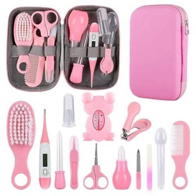 Trousse de soins pour bébé OHP 18pcs Ensemble de soins de sécurité pour nouveau-né rose Rose - Publicité Trousse de soins pour bébé OHP 18pcs Ensemble de soins de sécurité pour nouveau-né rose Rose - Publicité