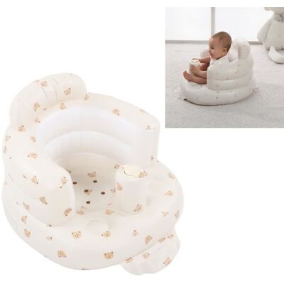 FYDUN siège de soutien pour bébé Siège Gonflable pour bébé Pliant Réglable Portable Chaise de Douche de bébé puericulture deveil Blanc - Publicité FYDUN siège de soutien pour bébé Siège Gonflable pour bébé Pliant Réglable Portable Chaise de Douche de bébé puericulture deveil Blanc - Publicité