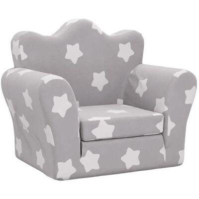 VIDAXL Mois noirCanapé-lit Convertible Scandinave - Fauteuil long/Sofa pour enfants gris clair - avec étoiles peluche douce FR25_56342645 Gris - Publicité VIDAXL Mois noirCanapé-lit Convertible Scandinave - Fauteuil long/Sofa pour enfants gris clair - avec étoiles peluche douce FR25_56342645 Gris - Publicité