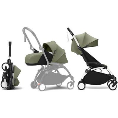 STOKKE - Poussette Yoyo 3 Pack 0 Et 6 Olive Cadre Blanc Stokke Blanc - Publicité STOKKE - Poussette Yoyo 3 Pack 0 Et 6 Olive Cadre Blanc Stokke Blanc - Publicité