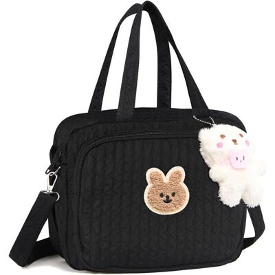 NOBRAND Sac à Langer Bébé Poupée - Ensemble de Sacs à Langer avec Pendentif Equipé dune Sangle Réglable Sac de Maternité pour Mamans Noir - Publicité NOBRAND Sac à Langer Bébé Poupée - Ensemble de Sacs à Langer avec Pendentif Equipé dune Sangle Réglable Sac de Maternité pour Mamans Noir - Publicité