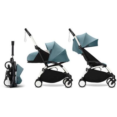 STOKKE - Poussette Yoyo 3 Pack 0 Et 6 Aqua Cadre Blanc Stokke Blanc - Publicité STOKKE - Poussette Yoyo 3 Pack 0 Et 6 Aqua Cadre Blanc Stokke Blanc - Publicité
