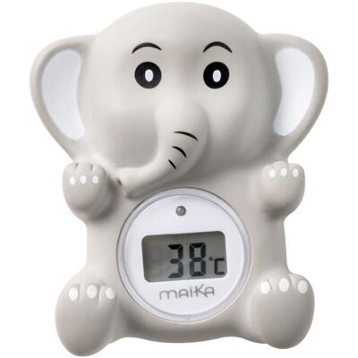 Thermomètre de bain éléphant gris - MAÏKA - Indicateur de température - Pour bébé Gris - Publicité Thermomètre de bain éléphant gris - MAÏKA - Indicateur de température - Pour bébé Gris - Publicité