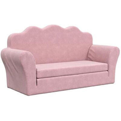 VIDAXL Rose Mobilier pour bébés - Canapé-lit pour enfants 2 places rose peluche douce m8715 Rose - Publicité VIDAXL Rose Mobilier pour bébés - Canapé-lit pour enfants 2 places rose peluche douce m8715 Rose - Publicité