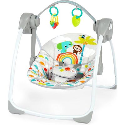 BRIGHT STARTS Transat bébé Balancelle électrique pliable – Animaux 6 vitesses balancement cadeau bébé - Publicité BRIGHT STARTS Transat bébé Balancelle électrique pliable – Animaux 6 vitesses balancement cadeau bébé - Publicité