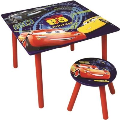 Fun House Disney Cars table activite+tabouret pour enfant Rouge - Publicité Fun House Disney Cars table activite+tabouret pour enfant Rouge - Publicité