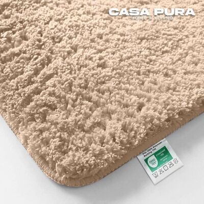 KARAT Tapis de bain Sky Uni Beige crème 70 x 120 cm Beige - Publicité KARAT Tapis de bain Sky Uni Beige crème 70 x 120 cm Beige - Publicité