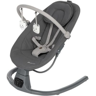 BÉBÉ CONFORT BEBECONFORT JOLANA Transat balancelle confortable détection de mouvements De 0 à 9 mois (9kg) TINTED GRAPHITE Gris - Publicité BÉBÉ CONFORT BEBECONFORT JOLANA Transat balancelle confortable détection de mouvements De 0 à 9 mois (9kg) TINTED GRAPHITE Gris - Publicité