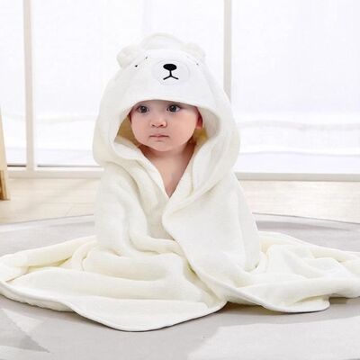 AQSACOKIYA Sortie De Bain Bébé 0-2 Ans 80 x 80 cmCape de Bain Bebe avec Capuche Coton NaturelServiette Bebe Extra Doux(Blanc) Blanc - Publicité AQSACOKIYA Sortie De Bain Bébé 0-2 Ans 80 x 80 cmCape de Bain Bebe avec Capuche Coton NaturelServiette Bebe Extra Doux(Blanc) Blanc - Publicité