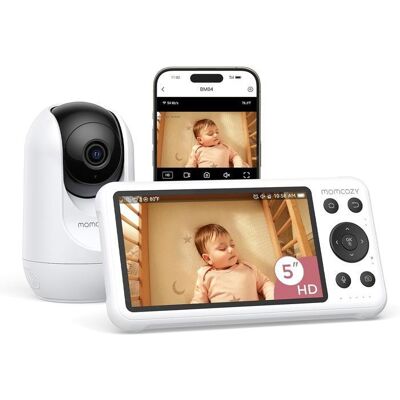Momcozy Moniteur Bébé WiFi avec Caméra HD 5 1080P Fixation Murale Détection de Mouvements et de Pleurs Blanc - Publicité Momcozy Moniteur Bébé WiFi avec Caméra HD 5 1080P Fixation Murale Détection de Mouvements et de Pleurs Blanc - Publicité