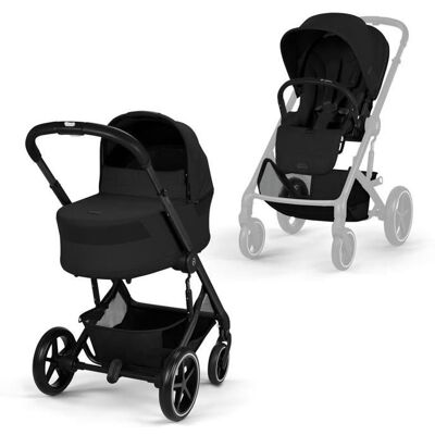 CYBEX - Poussette Duo Balios S Lux 4 + Nacelle Cot S Lux 4 Moon Black - Publicité CYBEX - Poussette Duo Balios S Lux 4 + Nacelle Cot S Lux 4 Moon Black - Publicité