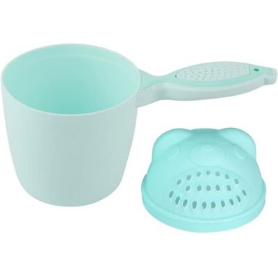 2 couleurs Tasse de rinçage pour le bain de bébé tasse de shampoing pour bébé pichet de bain pour bébé Bleu - Publicité 2 couleurs Tasse de rinçage pour le bain de bébé tasse de shampoing pour bébé pichet de bain pour bébé Bleu - Publicité