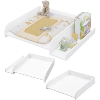 WOLTU Plan à Langer pour Machine à Laver Planche à Langer Bébé avec Étagère de Rangement 80x70cm Blanc W0ETT0243 Blanc - Publicité WOLTU Plan à Langer pour Machine à Laver Planche à Langer Bébé avec Étagère de Rangement 80x70cm Blanc W0ETT0243 Blanc - Publicité