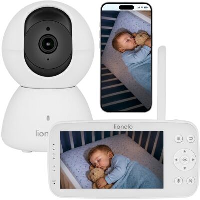 Babyphone Vidéo LIONELO Babyline 8.4 - Écran HD 5 - Caméra Full HD - Application Connectée - Audio Bidirectionnel - Mode Nuit Blanc - Publicité Babyphone Vidéo LIONELO Babyline 8.4 - Écran HD 5 - Caméra Full HD - Application Connectée - Audio Bidirectionnel - Mode Nuit Blanc - Publicité