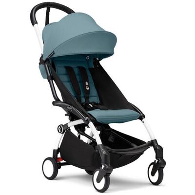 STOKKE - Poussette YOYO 3 Pack 6+ Aqua Cadre Blanc Blanc - Publicité STOKKE - Poussette YOYO 3 Pack 6+ Aqua Cadre Blanc Blanc - Publicité