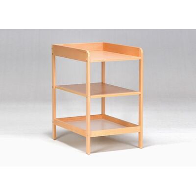 Meuble à langer MALAGA en bois massif vernis naturel - Mixte - L 96 X H 82 X P 11 cm Marron - Publicité Meuble à langer MALAGA en bois massif vernis naturel - Mixte - L 96 X H 82 X P 11 cm Marron - Publicité