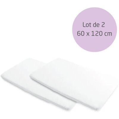 MAXI-COSI Lot de 2 Draps housses 60 x 120 de protection imperméables conçu pour le lit bébé Merlin Maxi-Cosi 100% coton oeko tex Blanc - Publicité MAXI-COSI Lot de 2 Draps housses 60 x 120 de protection imperméables conçu pour le lit bébé Merlin Maxi-Cosi 100% coton oeko tex Blanc - Publicité