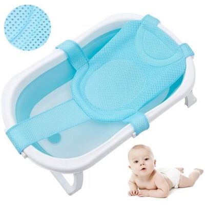 Hamac de Bain pour Bébé Tapis de bain pour bébéAnti-dérapant Support de Sièges de bain Réglable Coussin de Baignoire en (bleu) Bleu - Publicité Hamac de Bain pour Bébé Tapis de bain pour bébéAnti-dérapant Support de Sièges de bain Réglable Coussin de Baignoire en (bleu) Bleu - Publicité