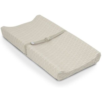 INGENUITY- Matelas à langer beige à contour réhaussé et harnais de sécurité déhoussable Beige - Publicité INGENUITY- Matelas à langer beige à contour réhaussé et harnais de sécurité déhoussable Beige - Publicité