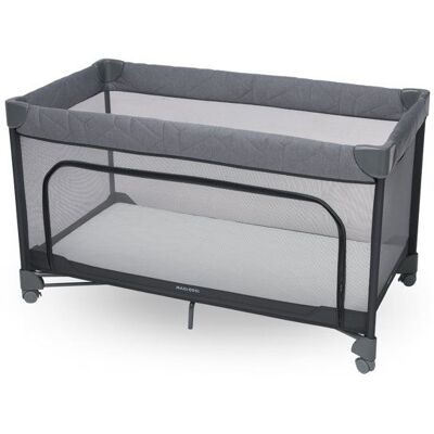 MAXI-COSI Merlin Lit bébé Lit parapluie Pliage à une main en une seconde 4 roues accès lateral 0-4 ans(18kg) Elegance graphite Gris - Publicité MAXI-COSI Merlin Lit bébé Lit parapluie Pliage à une main en une seconde 4 roues accès lateral 0-4 ans(18kg) Elegance graphite Gris - Publicité